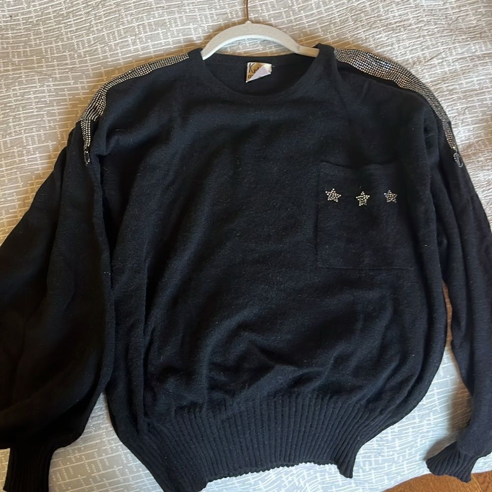 Krizia cashmere embellished vintage sweater